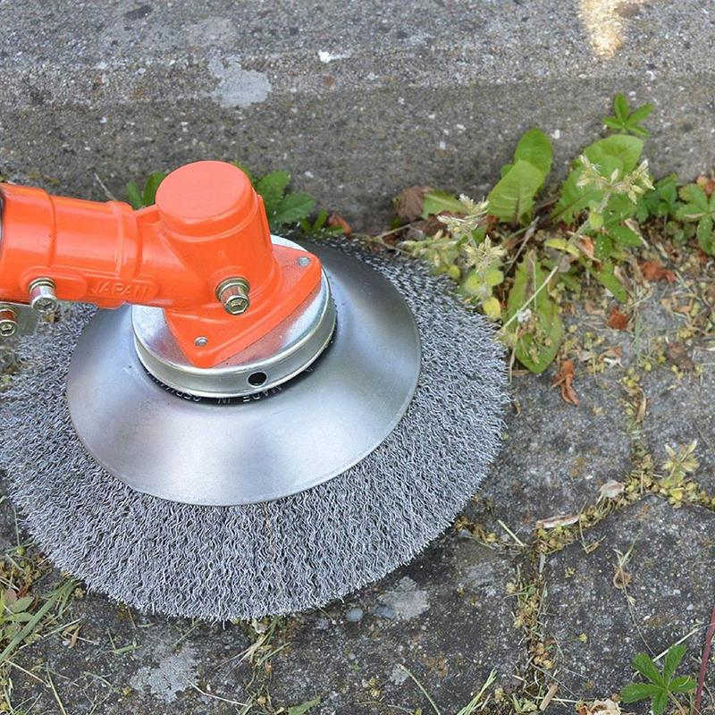 1 Pc Staaldraad Wiel Tuin Borstel Grasmaaier Blade Trimmer Blades Head Trimmer Tuin Metalen Kop Trimmer Gras S9D0
