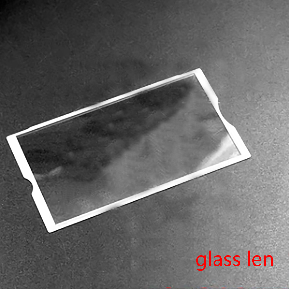 Mirror Lens For PSP 1000 2000 3000 Case Glass Plastic LCD Screen Lens Cover Protector Transparent Frame screen Cover Replacement: Dark Blue