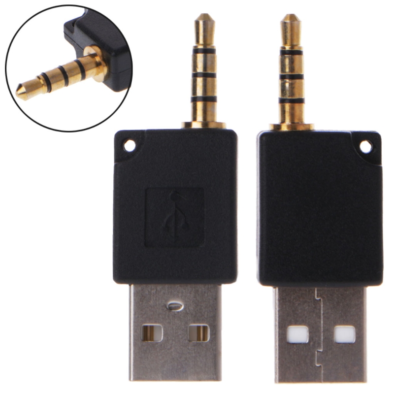 3.5 Mm Naar Usb 2.0 Male Aux Extra Adapter Voor Apple Ipod Shuffle 1st 2nd MP3