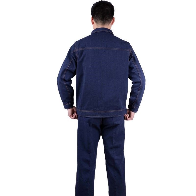 Uniform Mannen Vrouwen Werken Kleding Lassen Pak Jas En Broek Reflecterende Kleding Werkkleding Jeans Gewaad Cambinezon