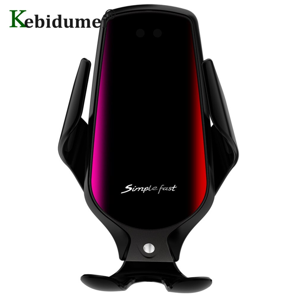 Type-C Qi Wireless Car Charger Automatische Spannen 10W R3 Touch Sensing Infrarood Inductie Auto Telefoon Houder Mobiele gps Beugel