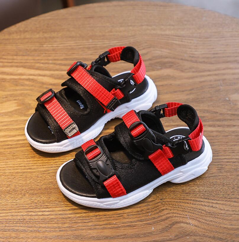 ZO14-5 Zomer Jongens Sandaal Mannelijke Student Antislip Rubber Koreaanse Glijbaan Kinderen Schoenen Sneaker Sandalia Infantil