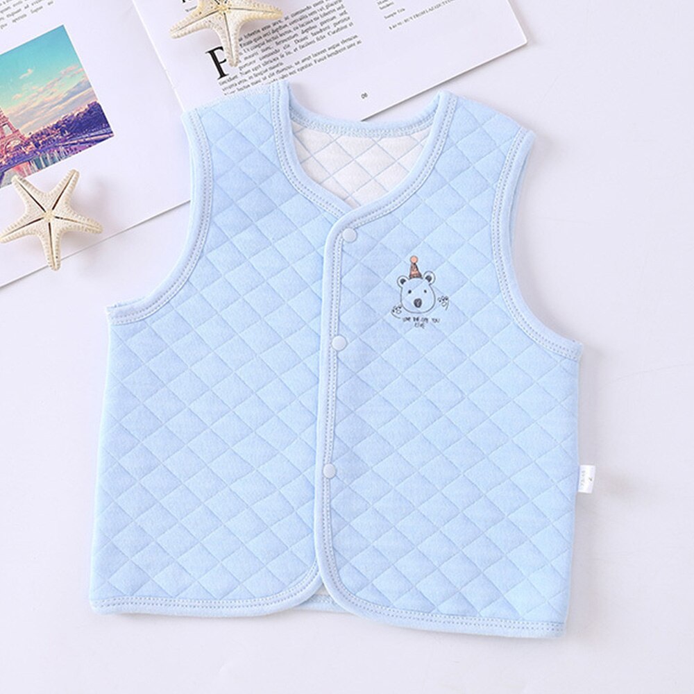 Karikatur Baby Weste Baumwolle Frühling Herbst Winter Säuglings Kleidung unisex Junge Mädchen Oberbekleidung Weste