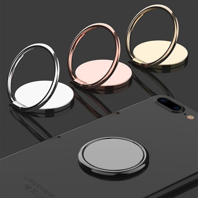 Spin Rotatable Thin Magnet Metal Finger Ring Phone Holder 360 Degree Rotatable Smartphone Socket For Magnetic Smartphone Stand