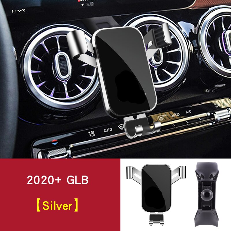 Voor Mercedes Benz Glb X247 Accessoires Glb200 Glb250 Telefoon Houder Interieur Air Outlet Navigatie Beugel: glb Silver