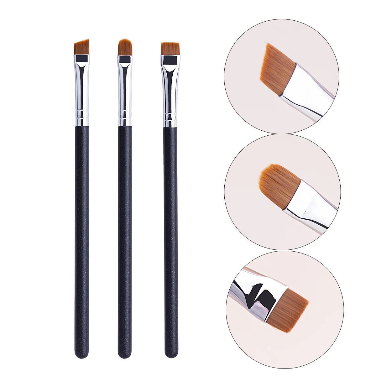 Oblate The Line Brush Ultra-thin Lip Line Eyebrow Concealer Brushes Detail Concealer Makeup Tool Lip Brow Contour The Line Brush: Gold