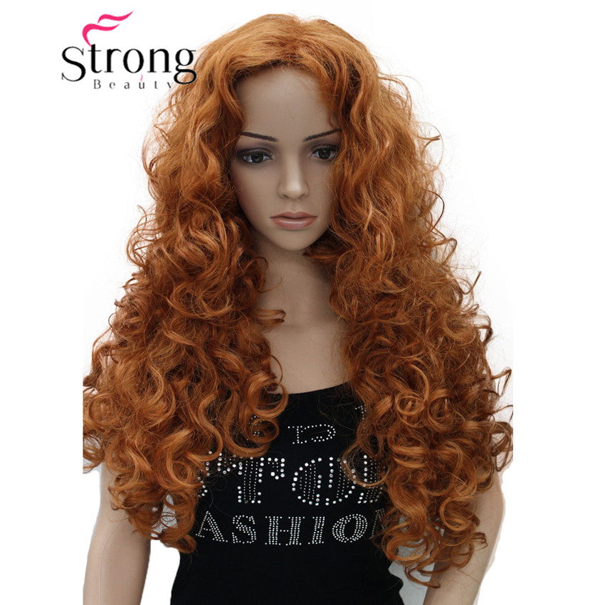 StrongBeauty grube długie warstwy loki bez części pełna peruka syntetyczna peruki damskie wybór kolorów