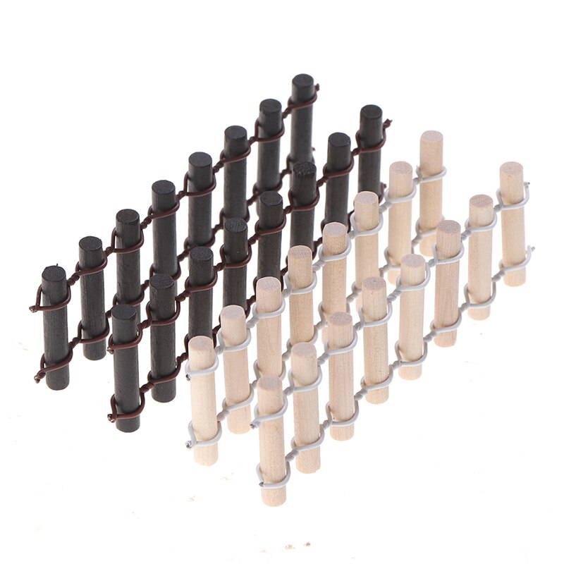 Nowy 2 szt. Mech mikropejzaż ogrodzenie dziennika ogrodzenia małe drewniane ozdoby akcesoria