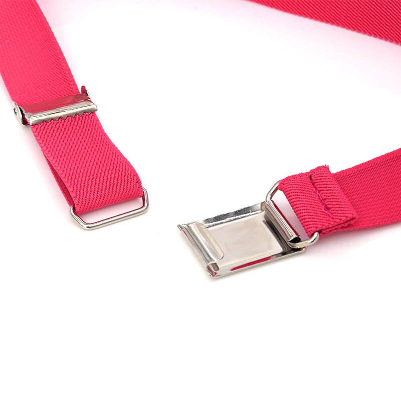 Justerbare børn unisex lærred bælter drenge piger elastisk bælte alu spænde longe 55 cmx 2.5cm
