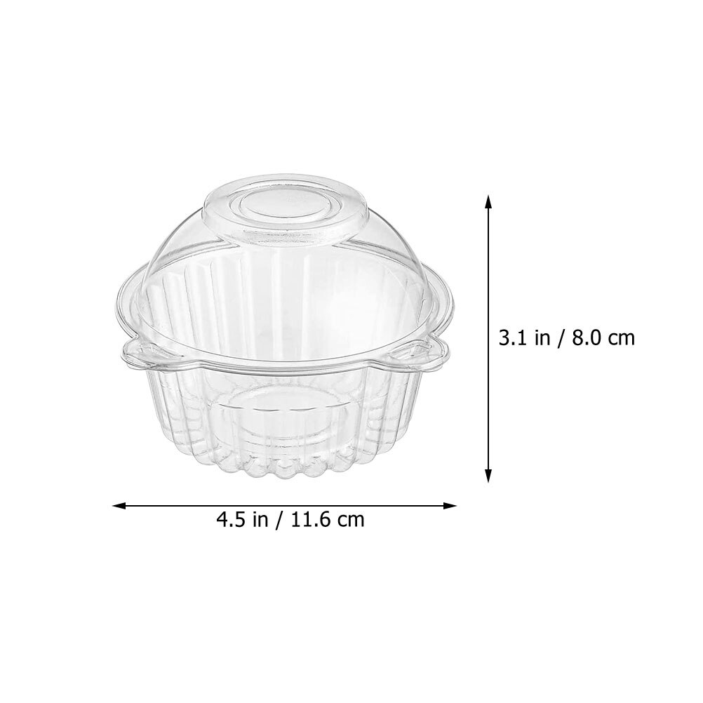 50Pcs Praktische Cake Storage Case Draagbare Cake Carrier Container Taart Verpakking