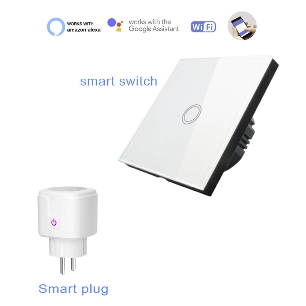 BSEED Interruttore Smart WiFi Con Doppio Dimmer E Presa 16A, Vetro Touch, Compatibile Alexa E Google Home, Colore Oro - 4