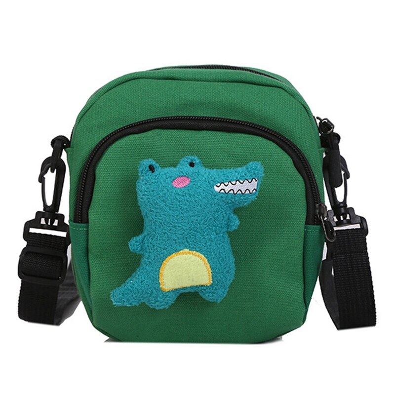 Søt liten dinosaur messenger bag jente liten fresh wild canvas bag: Gr