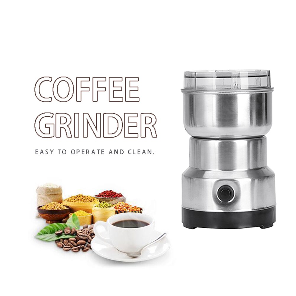 1PCS Electric Coffee Grinder Nut Herbs Grains Grinder Multi-Function Mill European Regulations Kitchen Tools EU Plug