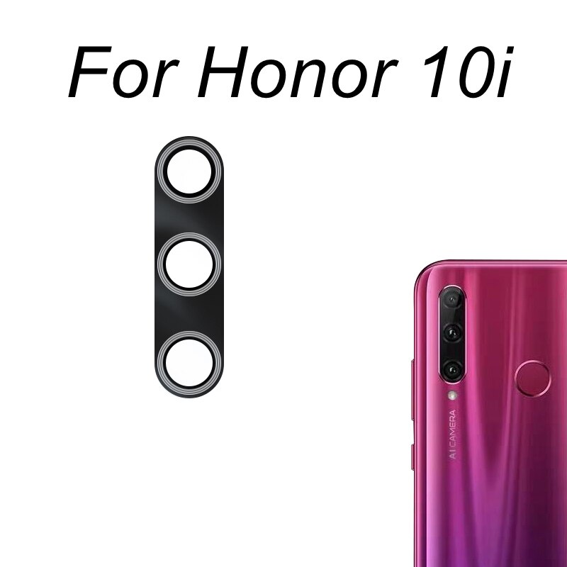 Tylna kamera szklany obiektyw dla Huawei Honor 9 9i 9N 9X 9S 9C 9A Pro 10 20 30 50 60 Pro 10X Lite 8X X8 części zamienne: Honor 10i 20i