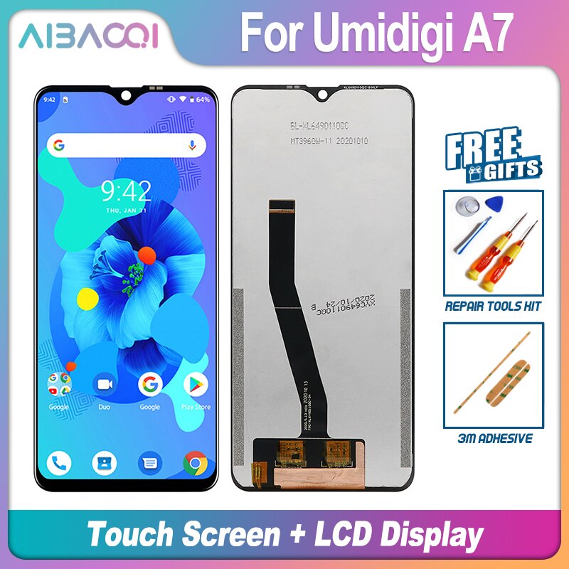 AiBaoQi Touch Screen+LCD Component Replacement For Umidigi A9 Pro/A7/A7S/A7 Pro/A5 Pro/Z/Super/BISON Phone