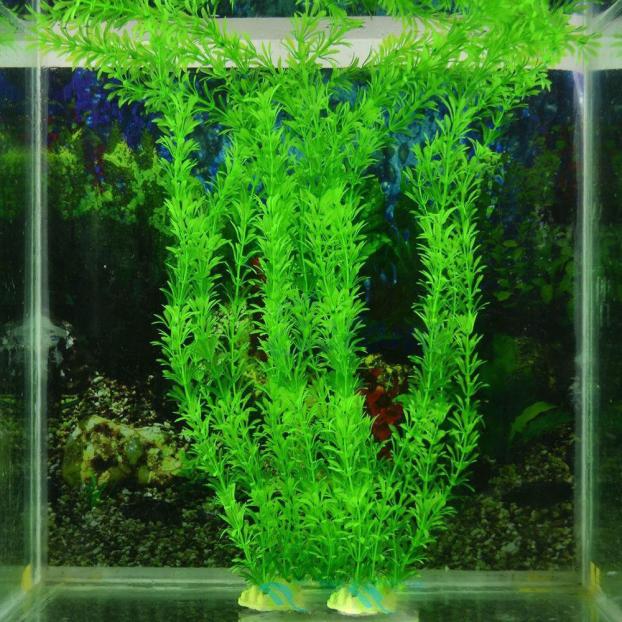 Kunstmatige aquatic gras aquarium decoratie 1PC plastic kunstgras decoratie water aquarium для аквариума T2