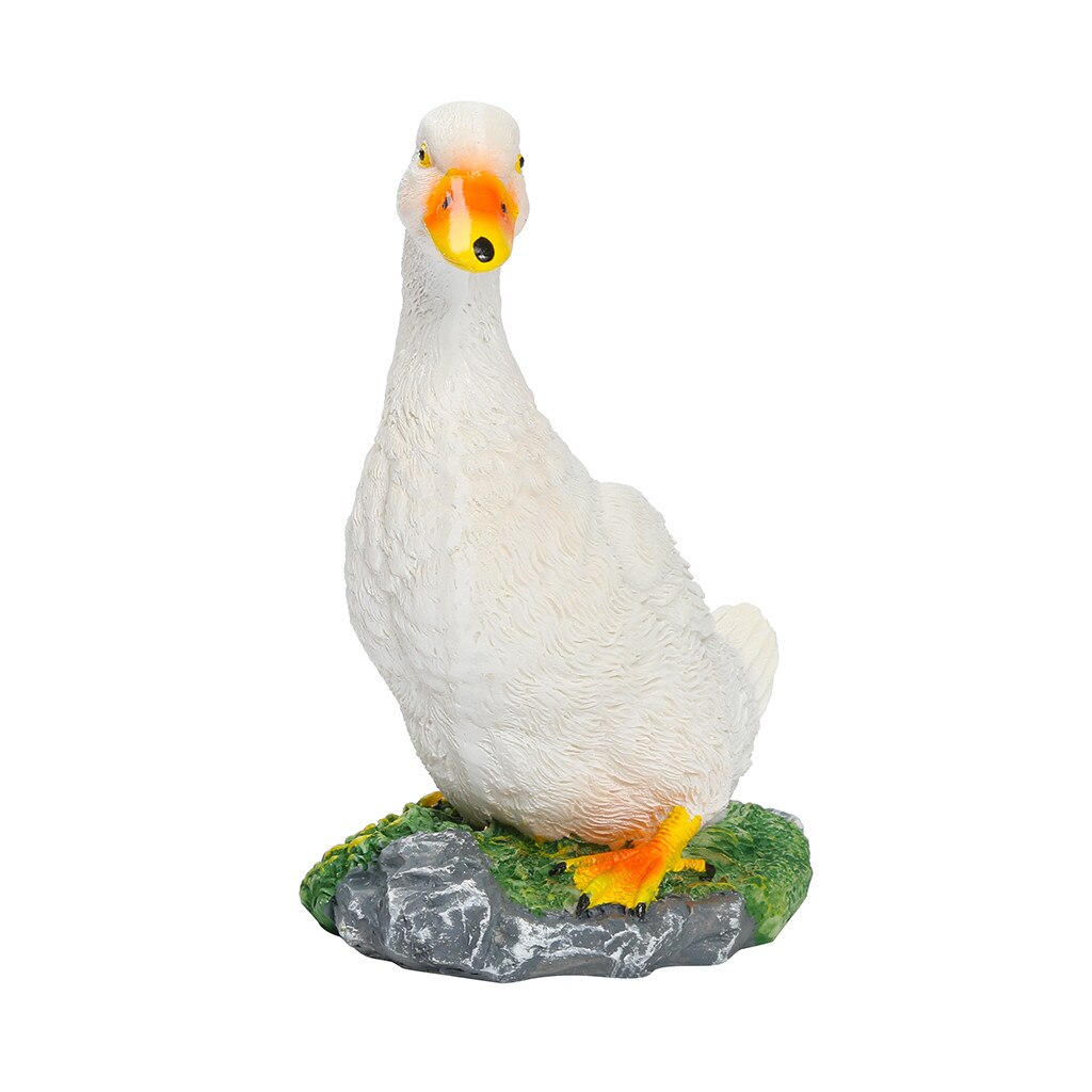 Petite résine canard Statue jardin cour Sculpture en plein air intérieur Art artisanat décor Jardineria Decoracion jardin Yard canard