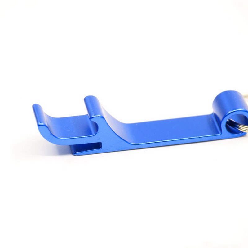 4 en 1, abridor de jarra con tapa, tapón de rosca, abridor de botellas, abridor Manual antideslizante, tapón giratorio, abridor de botellas, dispositivo de cocina: 65x12mm lake blue