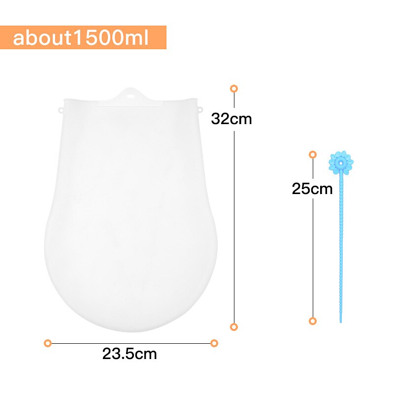 1Pc Siliconen Kneden Deeg Zak Food Grade Meel Mengen Siliconen Tas Keuken Gadget Accessoires Behoud Keuken Bakken Tool: 001
