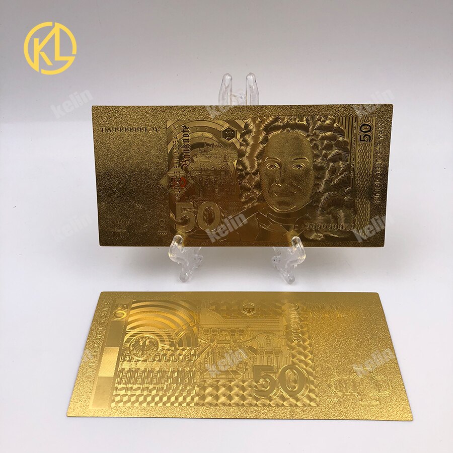 10pcs/lot Reproduction Crafts Germany Annette von Droste Hulshoff 20 Mark Gold Bank Note patriotic souvenir collection and