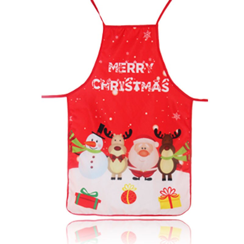 Christmas Chef Uniform Apron Kitchen Cooking Baking Cleaning Decorations Catering Food Service Bakery Waiter Restaurant Kawaii: Color7