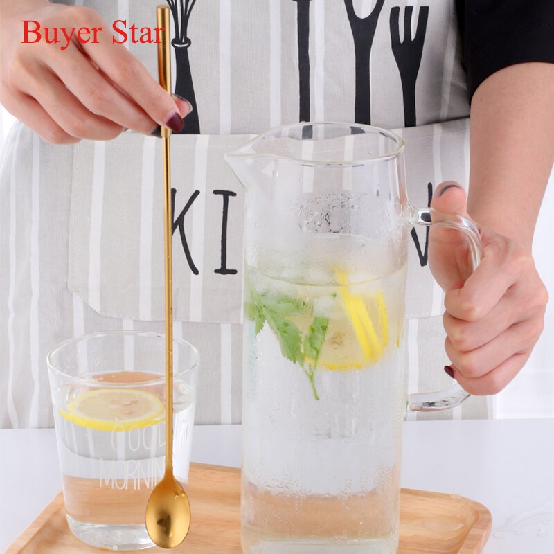 7 Color Cocktail Japanese Bar Spoon Long 304 Stainless Steel Spiral Pattern 12 Inch Bar Cocktail Shaker Wine Spoon Bar Tool