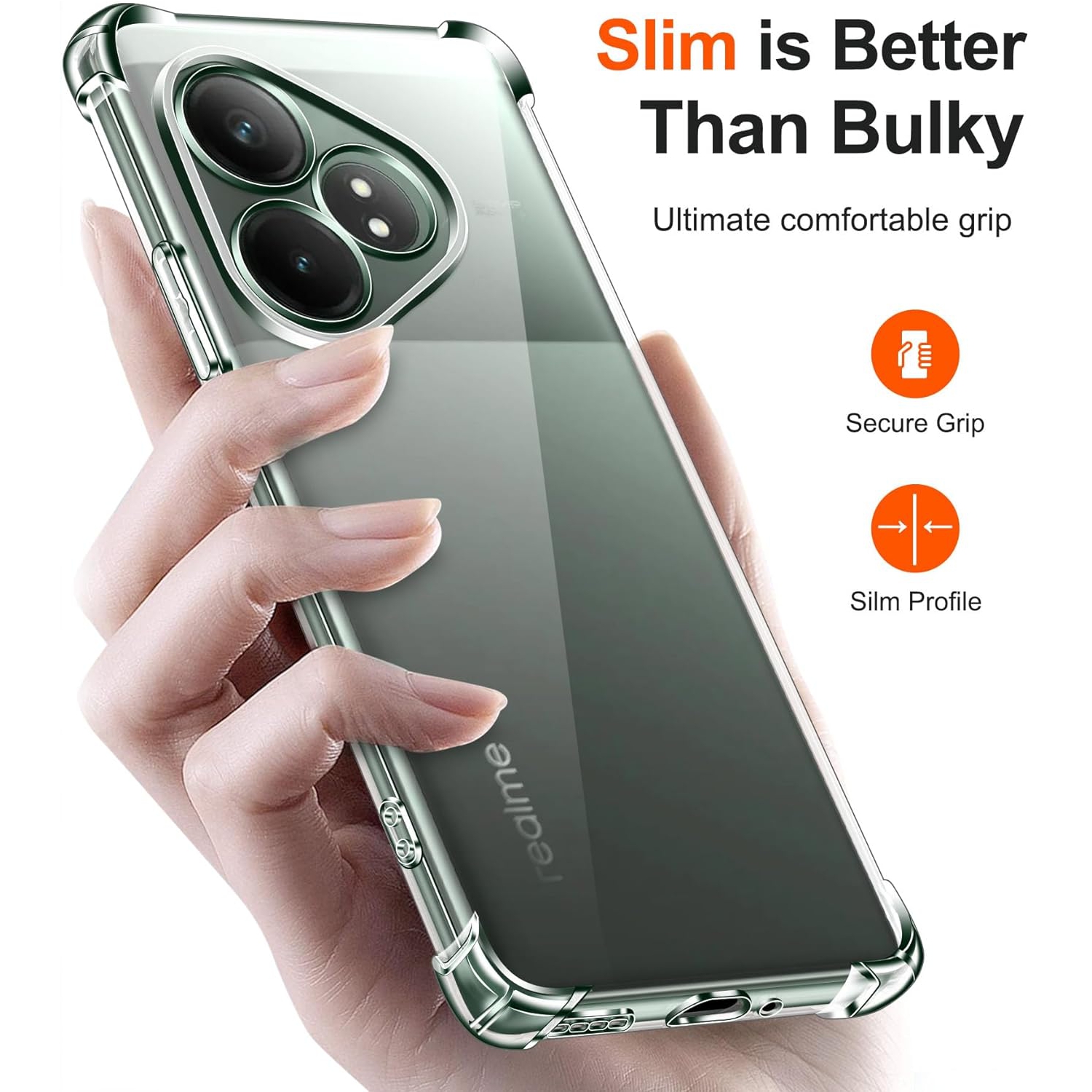 Funda de TPU a prueba de golpes de cuatro esquinas para Realme GT 6 6T Neo 3 3T GT 2 Pro Neo 2T Note 50 funda protectora transparente Capa Fundas Coque