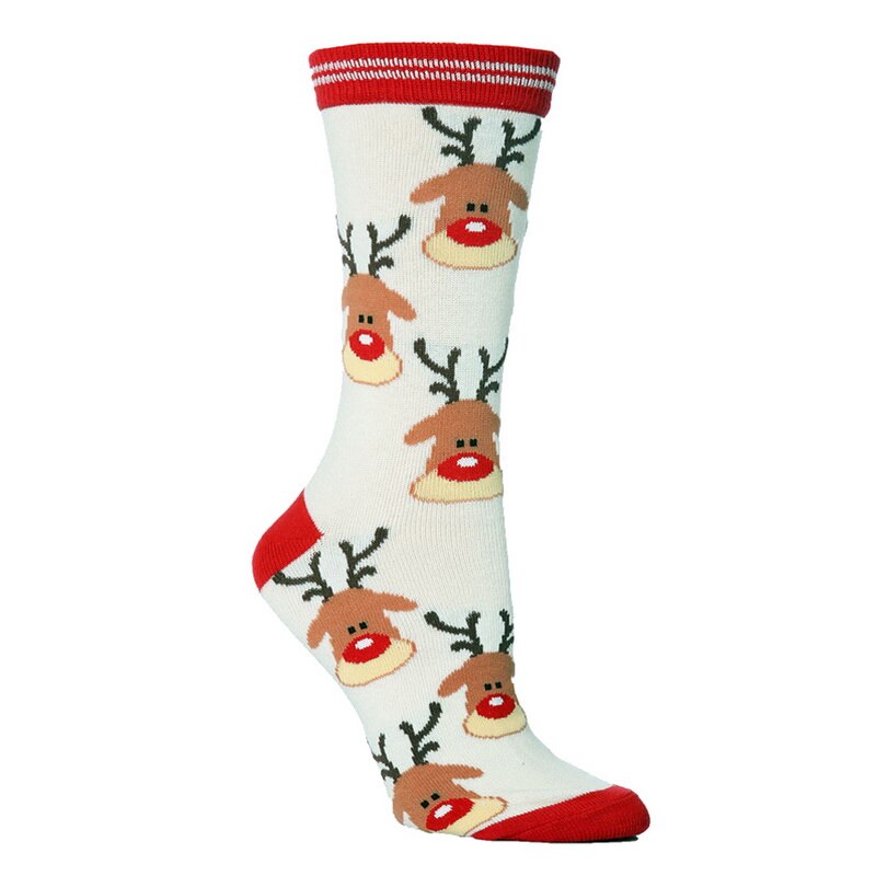 Julesokker santa claus børn unisex xmas sjove sokker til dame kvinder santa strømper