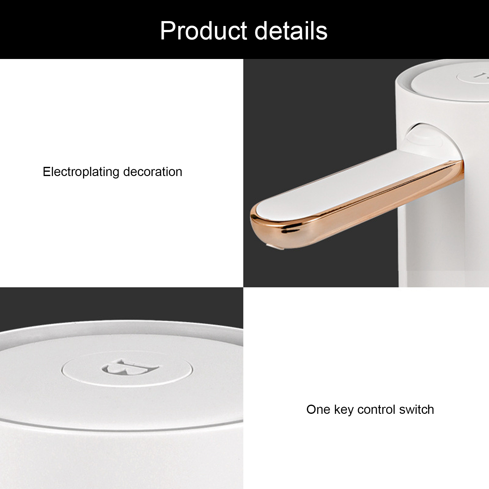 1 PCS 300ml/min Water Dispenser Automatic Mini Barreled Water Electric Pump USB Charge Portable Water Dispenser Drink Dispenser