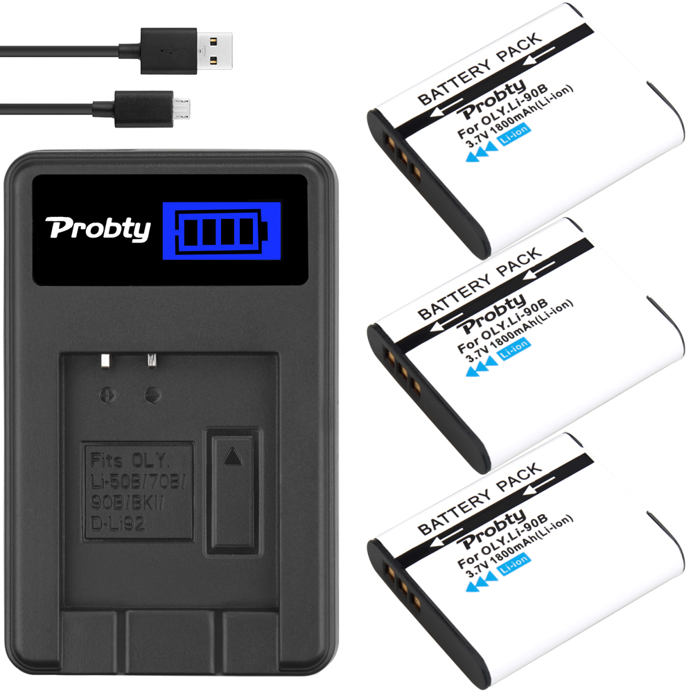 Para Olympus LI 90B LI-90B LI-92B baterías o cargador para Olympus Tough TG-5 TG-2 TG-3 TG-4 TG-rastreador SH-2 SP-100 IHS