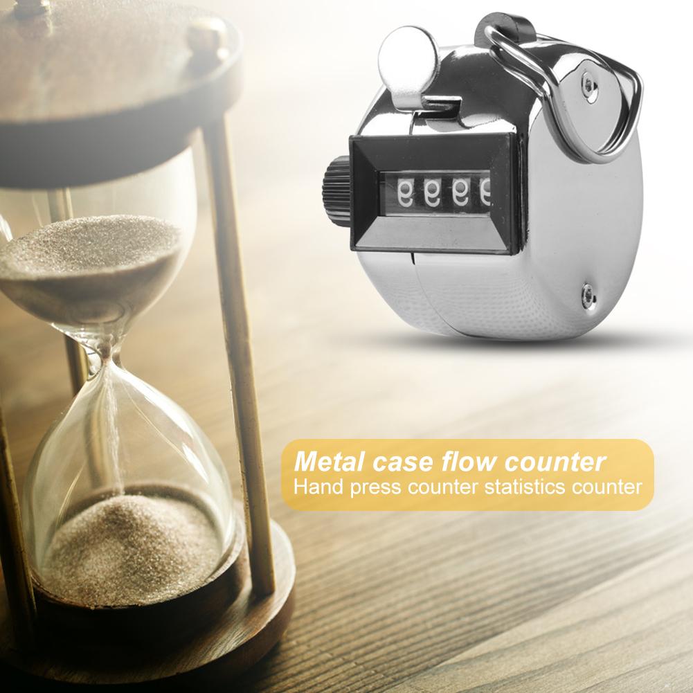 4 Digit Number Portable Manual Digital Tally Counter with Mechanical Button Used in Public Access to and from Vehicles