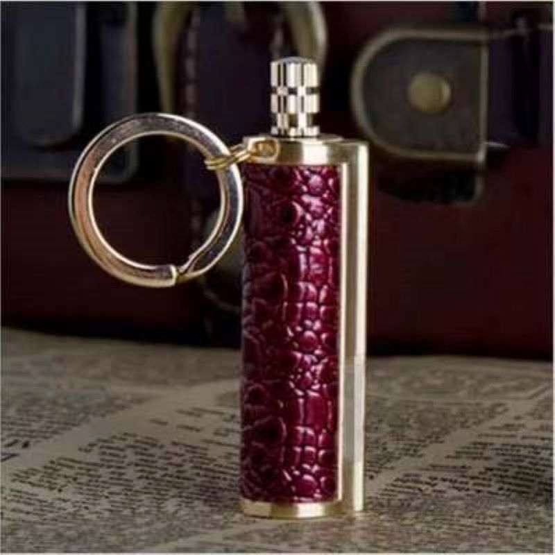 Encendedor inmortal de respiración de dragón que combina con mechero de queroseno, , de Metal, resistente al agua, llavero Retro Vintage para exteriores, 1 Uds.