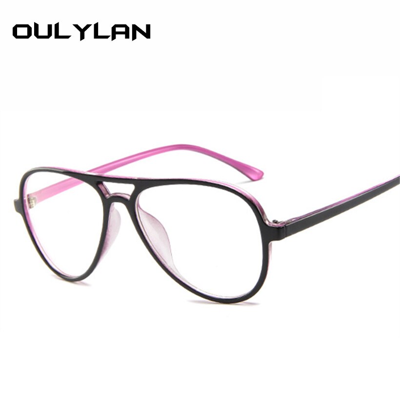 Oulylan Mannen Pilot Bril Frame Vrouwen Mode Bijziendheid Transparante Brillen Frames Mannelijke Computer Bril