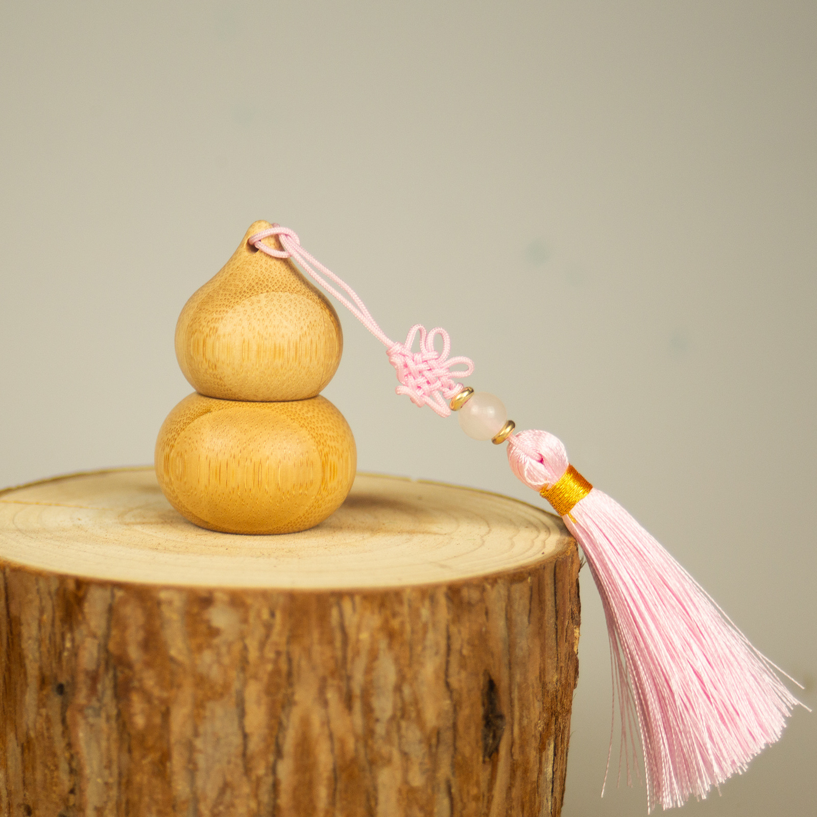 1ml bambus rull-på flasker tom rør kalebassformet påfyllbar parfymeflaske glass rollerball stål rollerball parfymebeholder: Lysegrønn