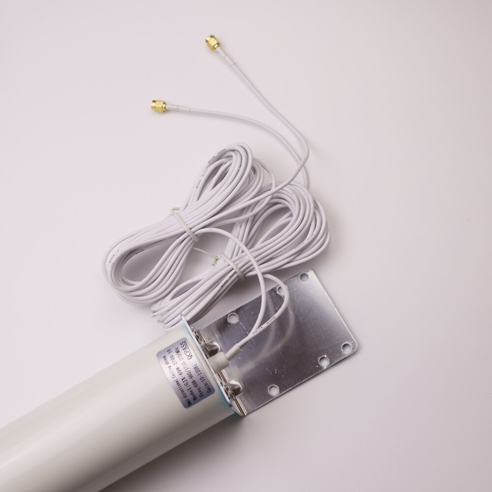 ZQTMAX 360 antenna 3G 4G LTE external antennna outdoor antenna with 5m Dual SlIder CRC9/TS9/SMA connector for 3G 4G router modem