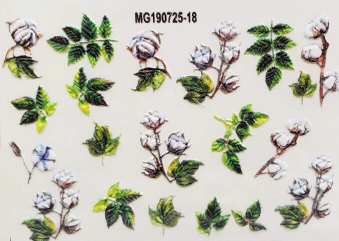 3D arrived Acrylic Engraved Nail Sticker black white lace Water Decals Empaistic Nail Water Slide Decals Z0206: 4