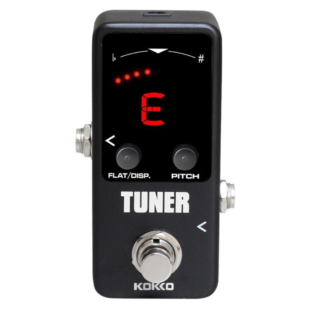 KOKKO Portable guitare effet pédale compresseur Booster distorsion Overdrive 9V 1A adaptateur 5 voies câble 10 voies pédale alimentation: TUNER