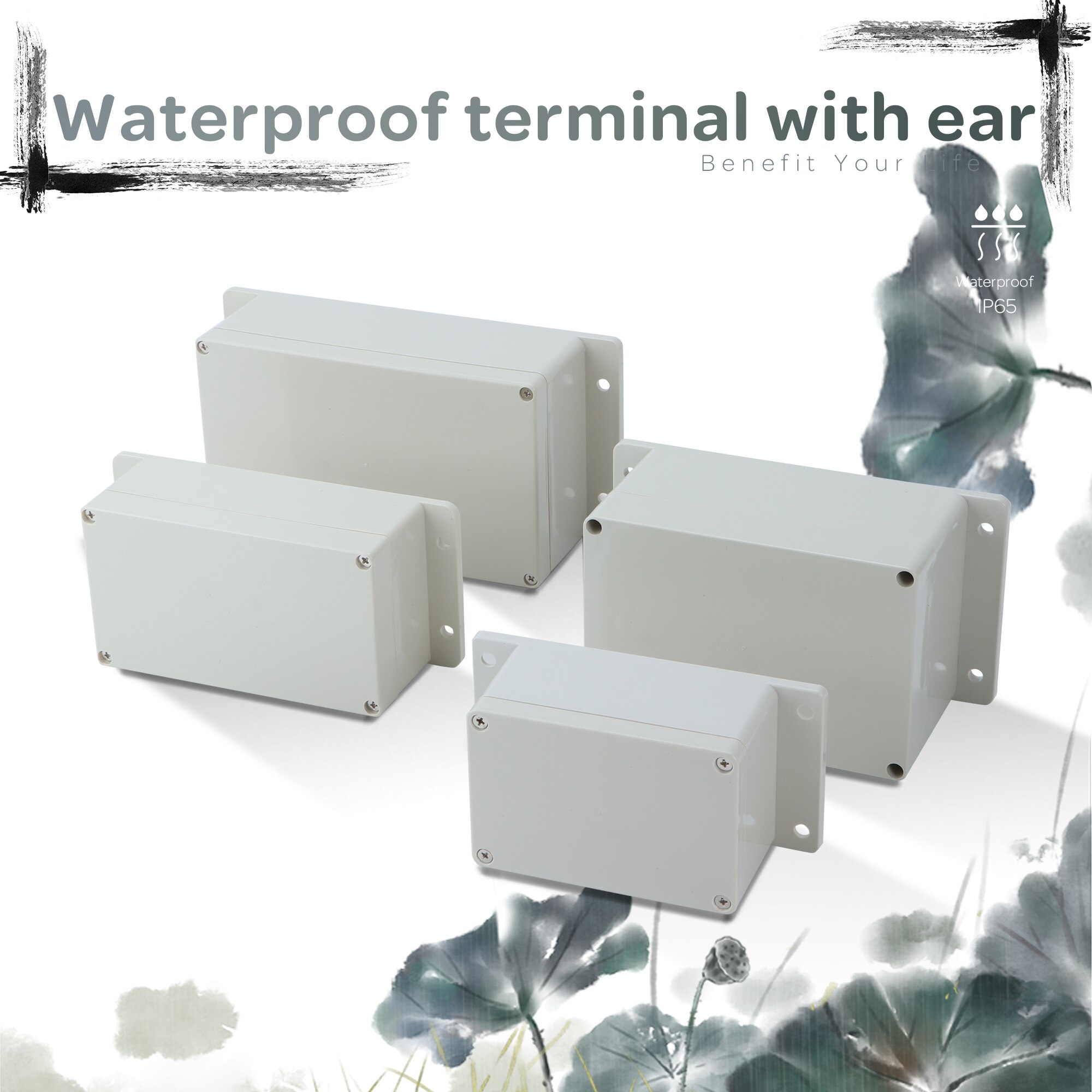 IP65 ABS plastic waterproof case electric box junction box electronic engineering instrument box junction box