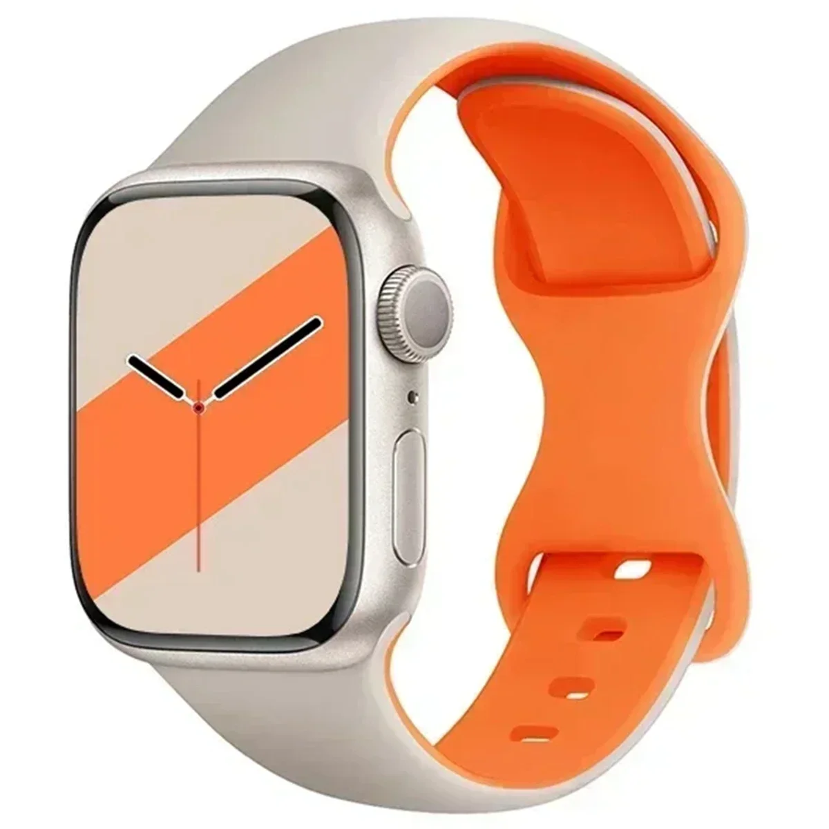 Tofarget sportssilikonrem til apple watch ultra 2 49mm 46mm 45mm 44mm 42mm rem til iwatch series 10 9 8 7 6 5 4 klokkerem