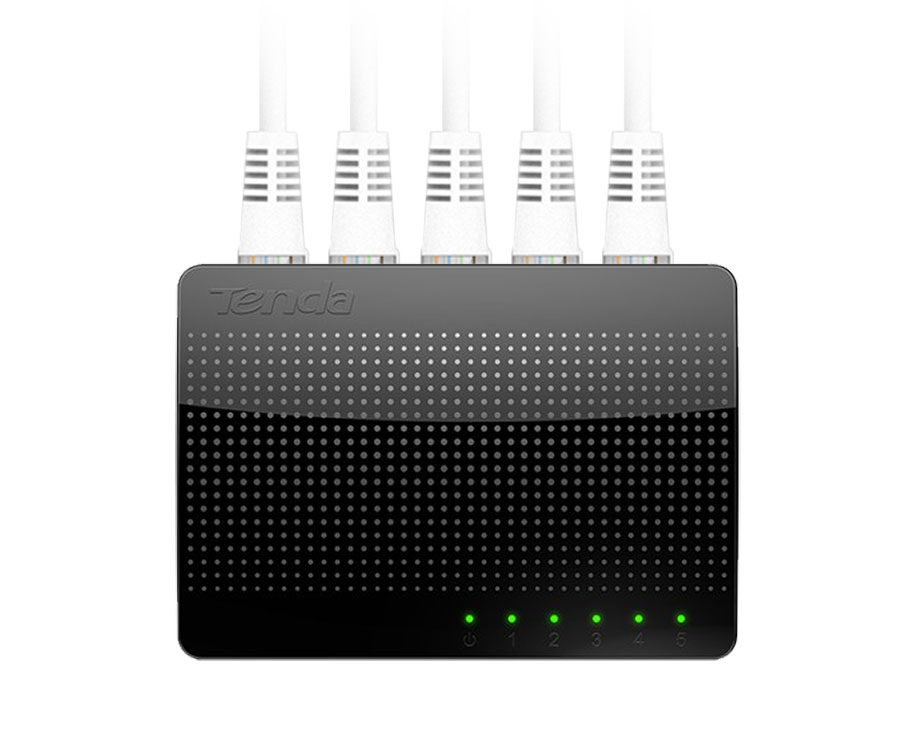 Tenda SG105 Gigabit 1000M Mini 5-Port Desktop Switch Fast Ethernet Network Switch LAN Hub RJ45 Ethernet and Switching Hub Shunt