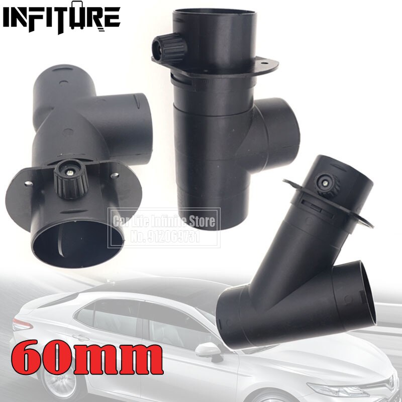 Connecteur de sortie d'échappement pour chauffage de voiture, 60mm, avec Valve de régulation pour Webasto eberzaecher
