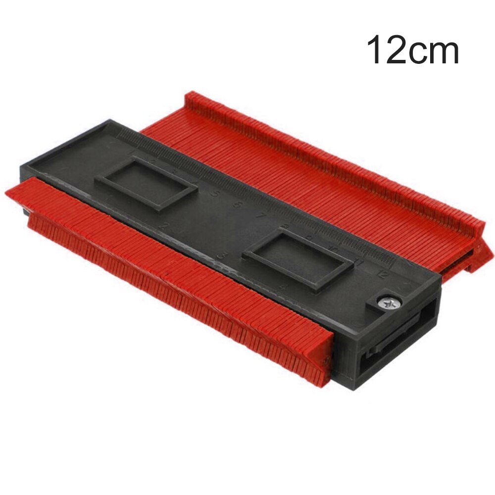 12/14/25Cm Saker Contour Gauge Profile Tool Shape Contour Duplication Gauge Tool Plastic Irregular Shaper Profile Ruler Marking: 12cm Red