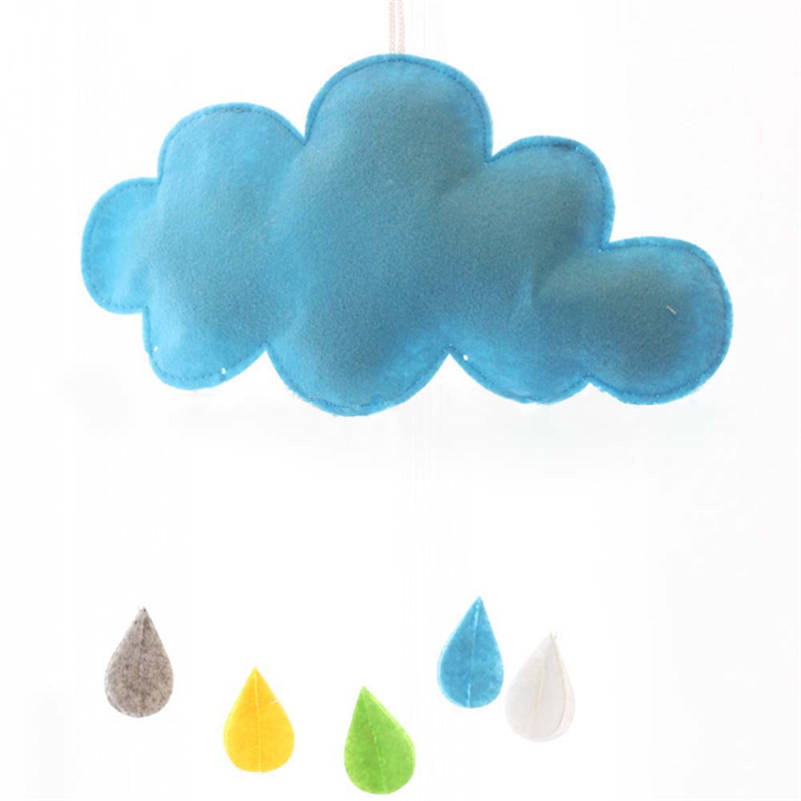 Manual Moon Rainbow Cloud With Raindrop Stars Kids Baby Room Nursery Wall Decal Stickers Home Art Decor J0247: E