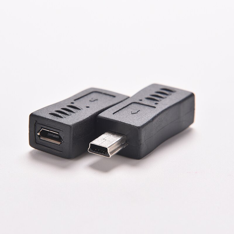 Micro usb female til mini usb male adapter connector converter adapter for mobiltelefoner  mp3