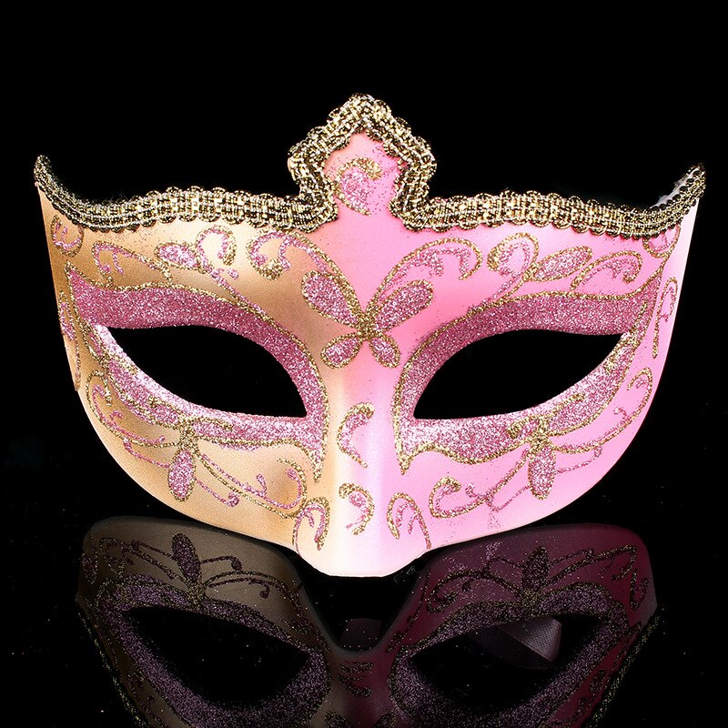 Masque boule d&#39;halloween, masque de pâques, masque de fête, de noël, pour belle femme, masque décoratif,: Rose