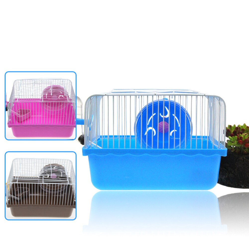 Hamster Cage Pet House Portable Small Pets House Chinchilla Hamster Travel House (Blue)