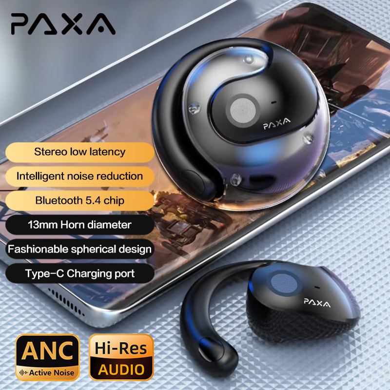PAXA X15 PRO Draadloze Bluetooth-oortelefoon 5.4 Hi-Fi HD Oproep Stereo Headset IPX5 Sport Game Muziek Hangende oortelefoon Microfoon