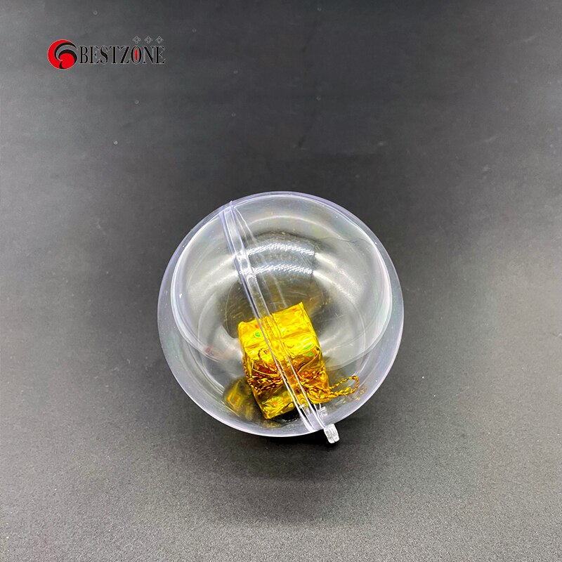 50 Stücke 70 MM 2,76 Zoll Weihnachtskugel Lob Klare Transparente Baumdekoration Kunststoff Leere Ornament Können Neujahr Öffnen