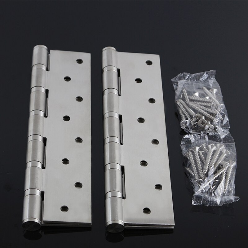8 Inch Solid heavy duty stainless steel Hinge fifve ball bearing gate pivot cabinet casement Long folding door hinges 2PCS