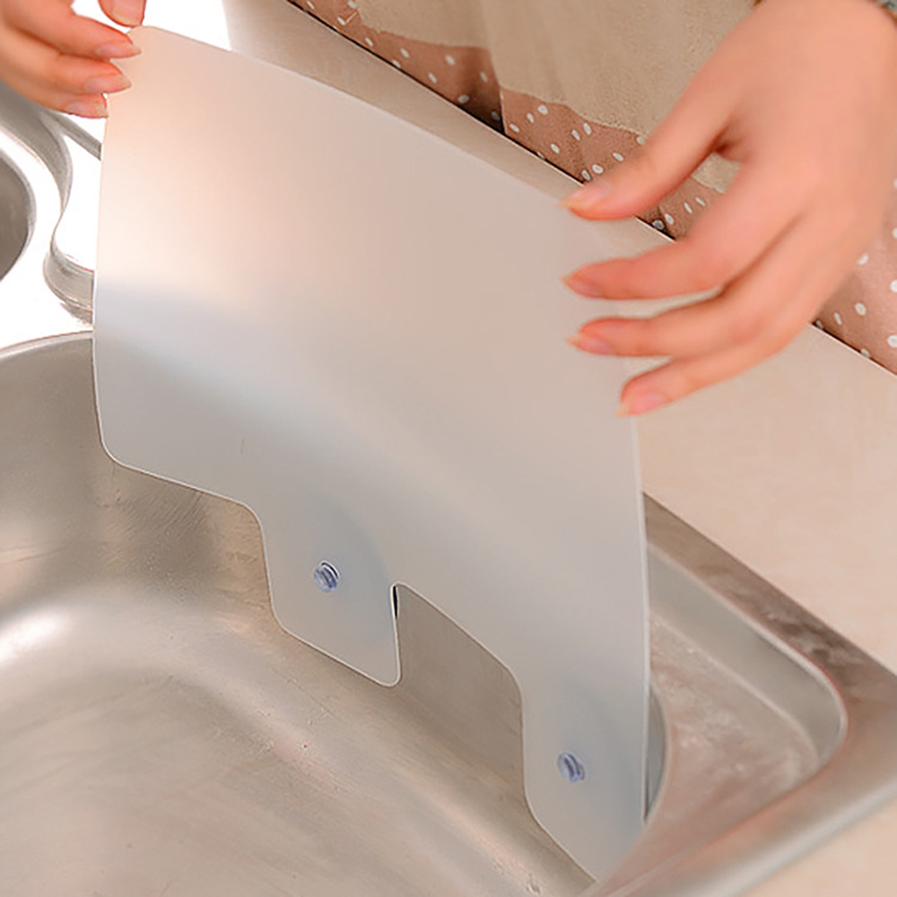 Water Splash Guard Sucker Splash Water Anti-water Baffle Pool Board Sink Shelf Washing Dish Vegetable Board Kitchen Gadgets